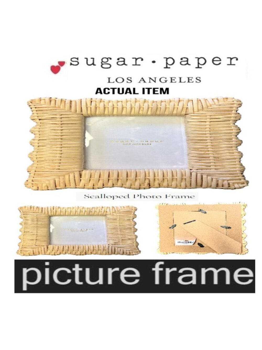 🛑 SUGAR PAPER 🆒 Photo ➕ FRAME Los Angeles PICTURE Braided DISPLAY 💸 BUY NOW❗